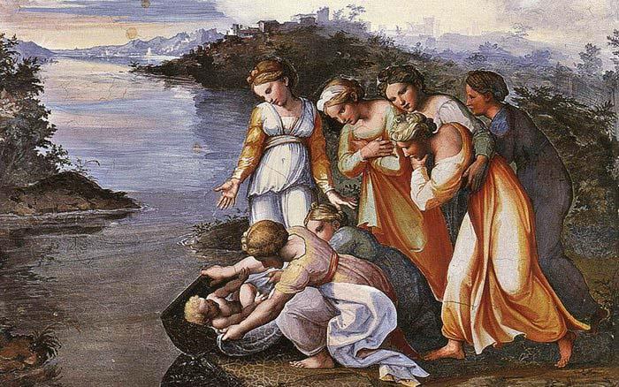 RAFFAELLO Sanzio Moses Saved from the Water oil painting picture